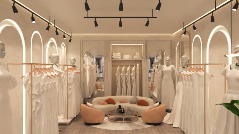 Khadija Hajra Boutique (Taana Baana) - Interior Design by Archi Cubes Best Architects in Lahore