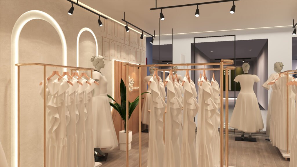 Khadija Hajra Boutique (Taana Baana) - Interior Design by Archi Cubes Best Architects in Lahore