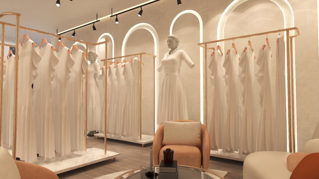 Khadija Hajra Boutique (Taana Baana) - Interior Design by Archi Cubes Best Architects in Lahore