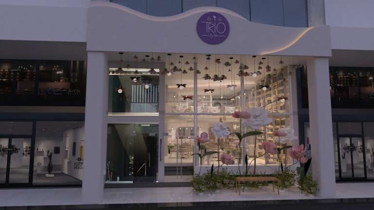 Cafe Trio - Elevation, Interior Design, and Execution by Archi Cubes Best Architects in Lahore